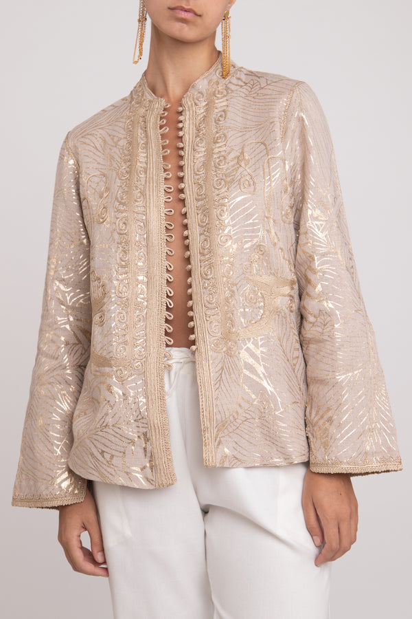 Kawas Silk Gold Jacket