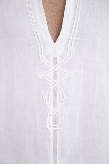 Jerusalem Linen White Shirt
