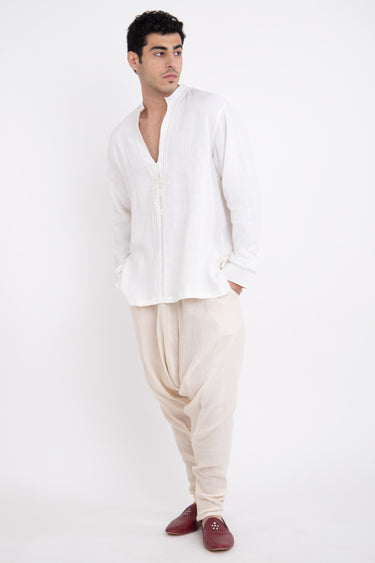 Jerusalem Linen White Shirt