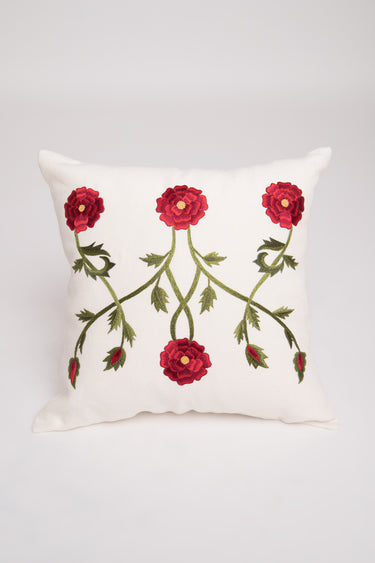 Small Poppy Flower Cushion