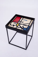 Calligraphy Wood Painted Table