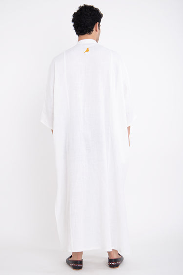 Frankie Linen White Jellaba