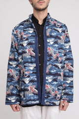 Momo Cotton Dragon Blue Jacket