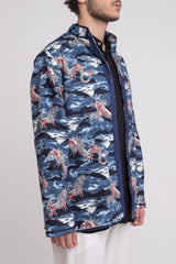 Momo Cotton Dragon Blue Jacket