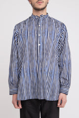 Cloche Cotton Stripes Blue Shirt