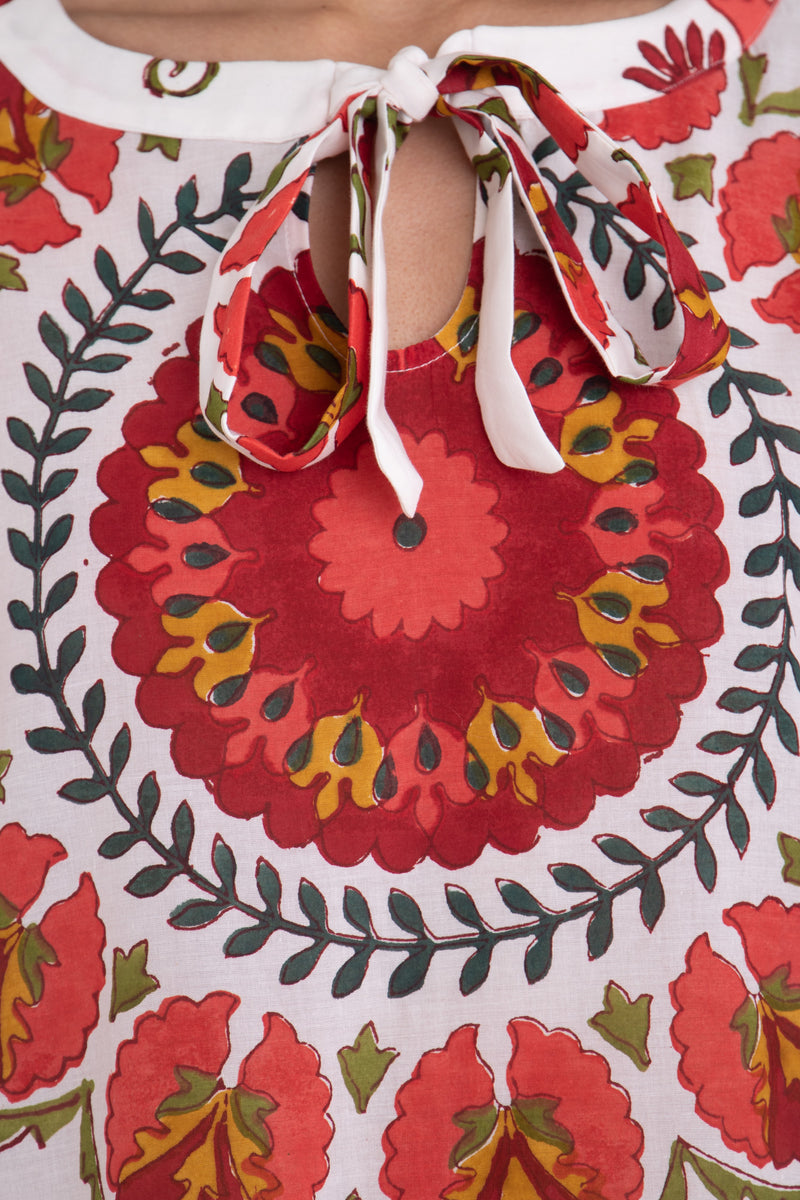 Fay Cotton Print Kaftan