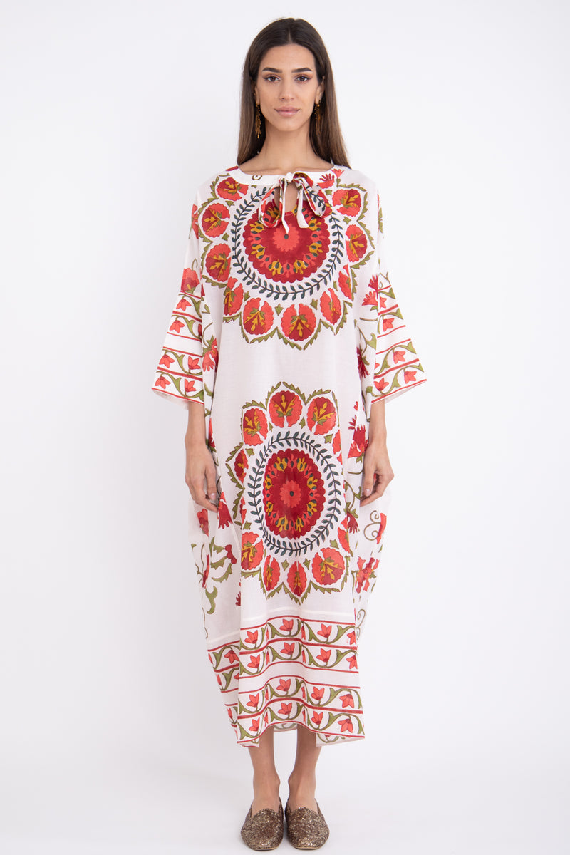Fay Cotton Print Kaftan