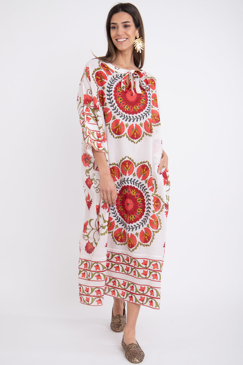 Fay Cotton Print Kaftan