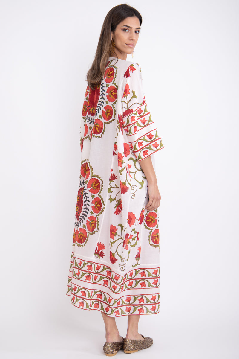 Fay Cotton Print Kaftan