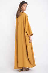 Classic Cotton Mustard Abaya
