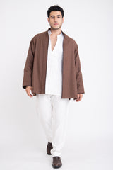 Nobro Lambswool Leather Jacket