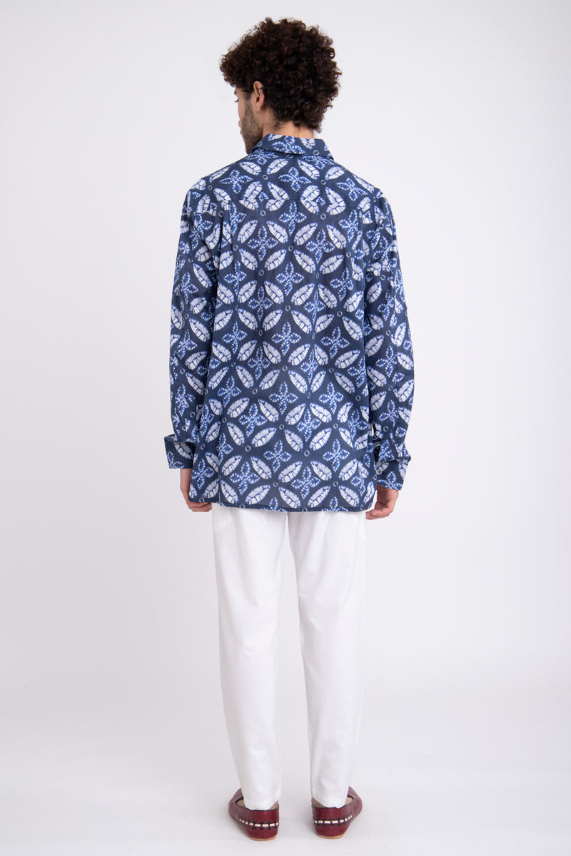 Mohamad Cotton Blue Shirt