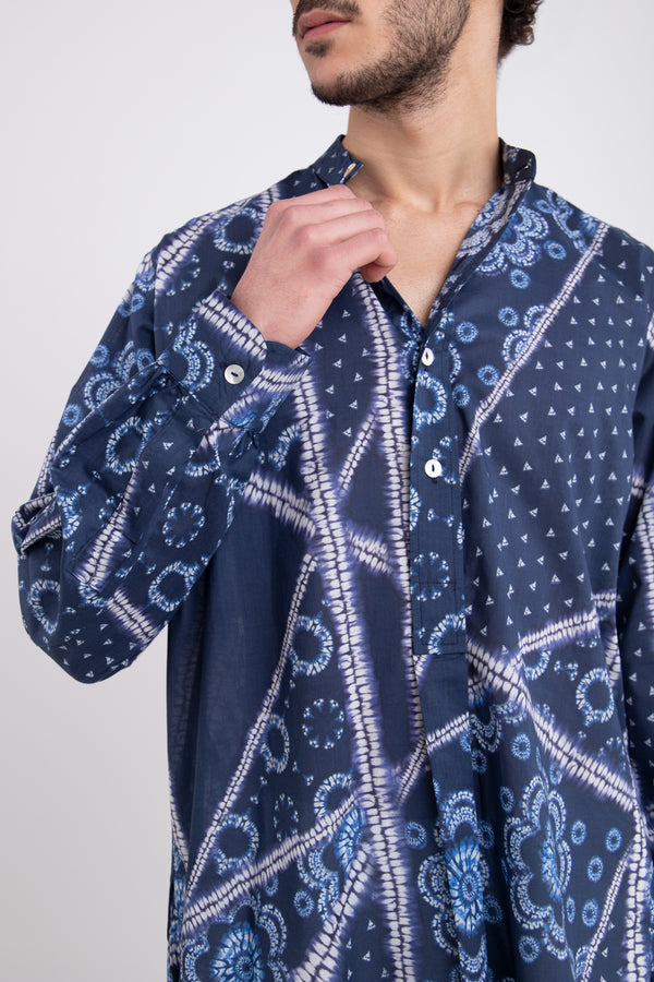 Cloche Cotton Blue Indigo Shirt