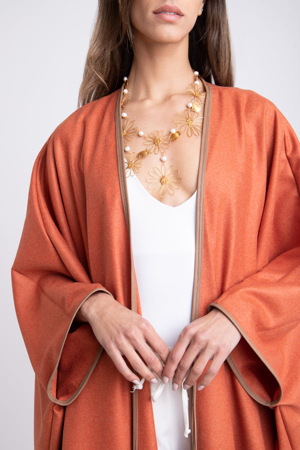 Loro Piana Cashmere Tangerine Abaya