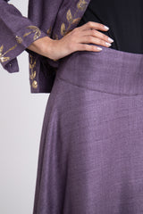 Amina Silk Mauve Skirt