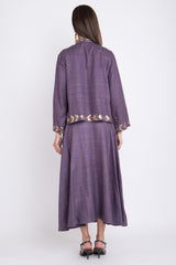 Amina Silk Mauve Skirt