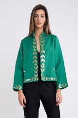 Salma Silk Tareq Emerald Jacket