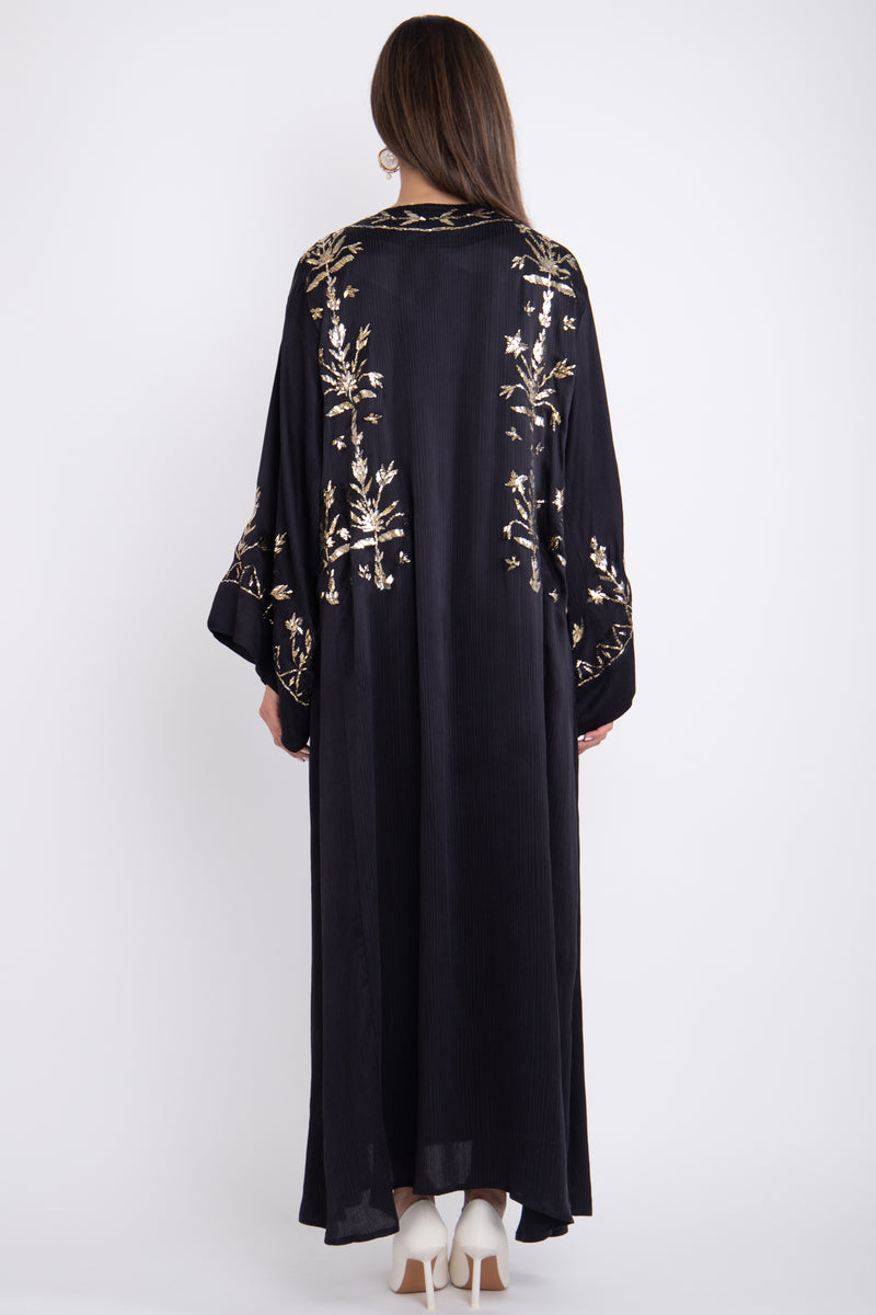 Malak Silk Tareq Embroidered Dress