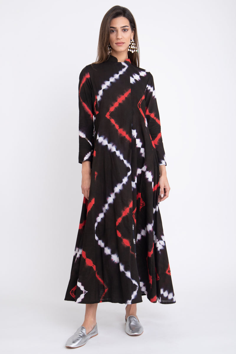 Dana Cotton Zigzag Dress