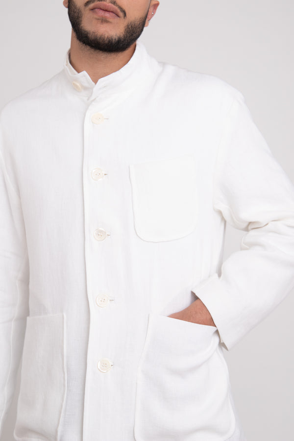 Yaya Linen White Jacket