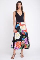 Amina Cotton Floral Skirt