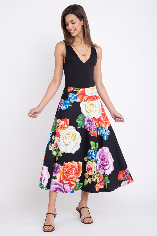 Amina Cotton Floral Skirt