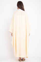 Classic Linen Yellow Striped Abaya