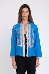 Kawas Silk Blue Jacket