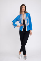 Kawas Silk Blue Jacket