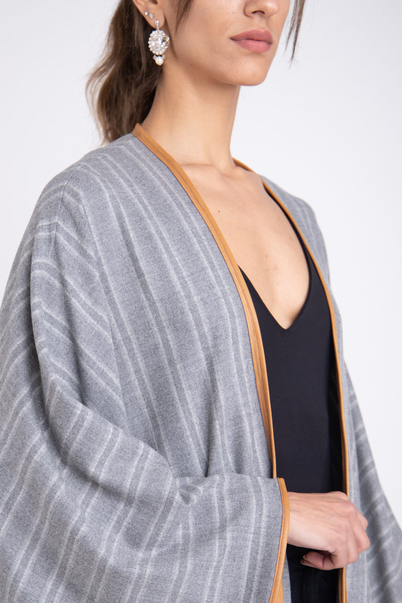 Loro Piana Wool Grey Abaya