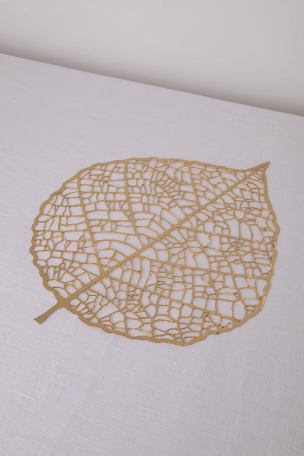 Leaf Placemat with Gold Leaf