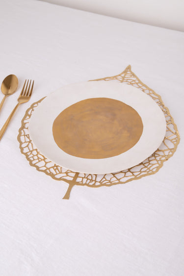 Leaf Placemat with Gold Leaf