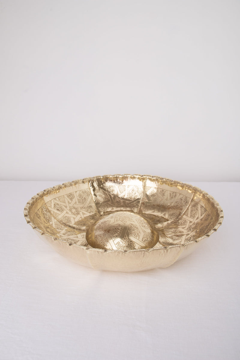 Arabesque Brass Bowl
