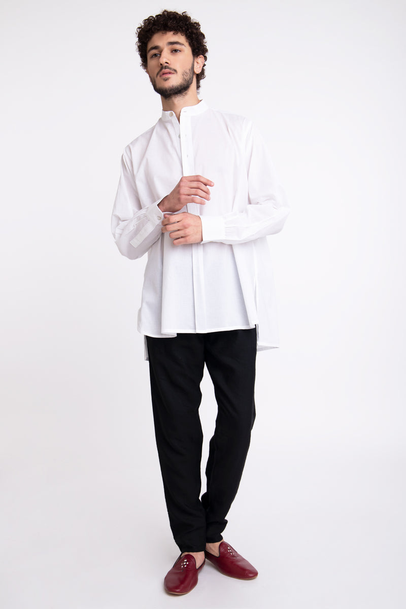 Cloche Cotton White Shirt