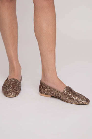 Sequins Gold Babouche