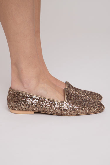 Sequins Gold Babouche