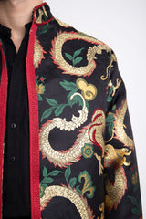 Momo Silk Dragon Black Jacket