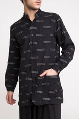Zen Cotton Linen Black Jacket