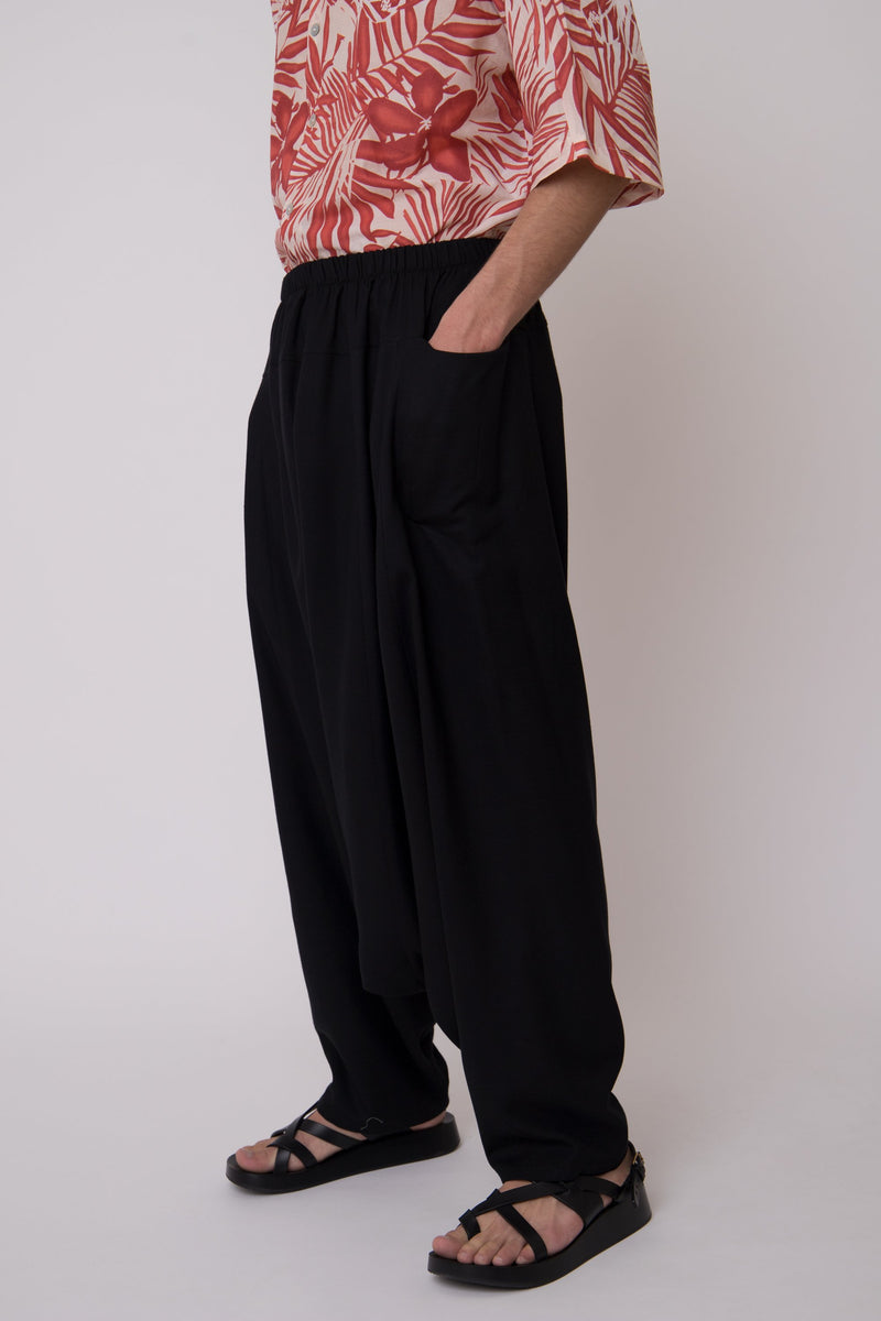 Shadi Black Bamboo Sirwal