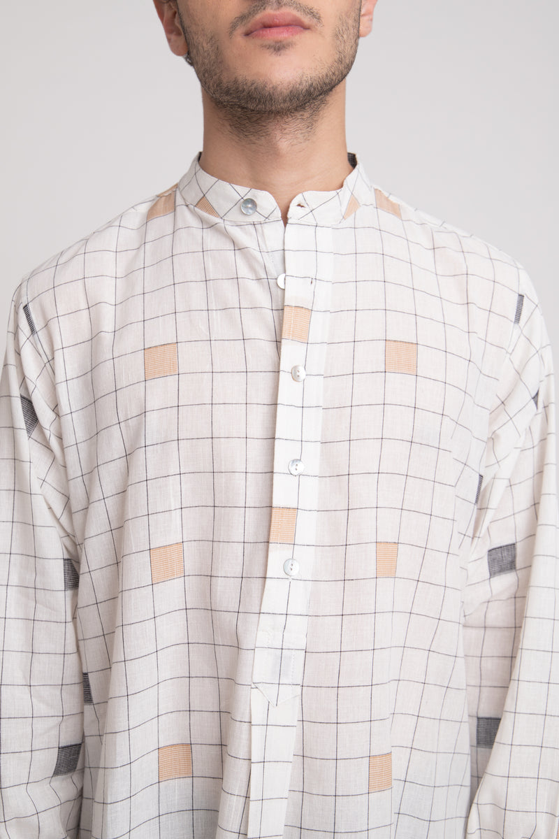 Cloche Cotton Handwoven Ikat Shirt