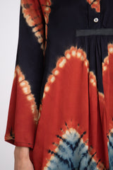 Eva Cotton Silk Tie-Dye Tunic